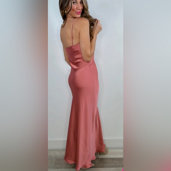 LAST CHANCE MOON RIVER Rosette Halter Maxi Dress - Picture 5 of 8